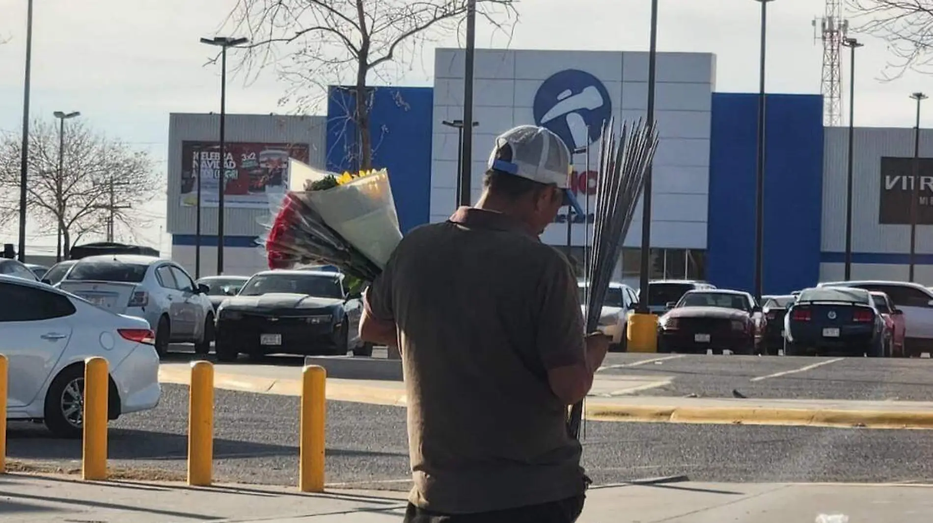 vendedor de luces de bengala